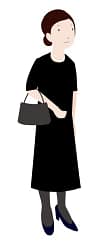 喪服女性