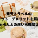楽天トラベルのメリット・デメリットを解説｜じゃらんとの違いも徹底解説