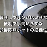 一人暮らしでルンバはいらない？便利で手間いらずなお掃除ロボットの必要性