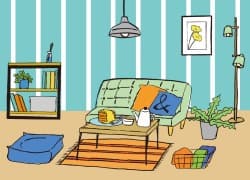 自宅の部屋